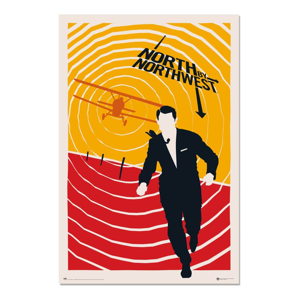 North By Northwest Alfred Hitchcock Film Maxi Poster