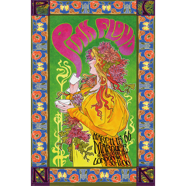 Pink Floyd Marquee London UK Gig March 15th 1966 Maxi Poster – Koolpixnz