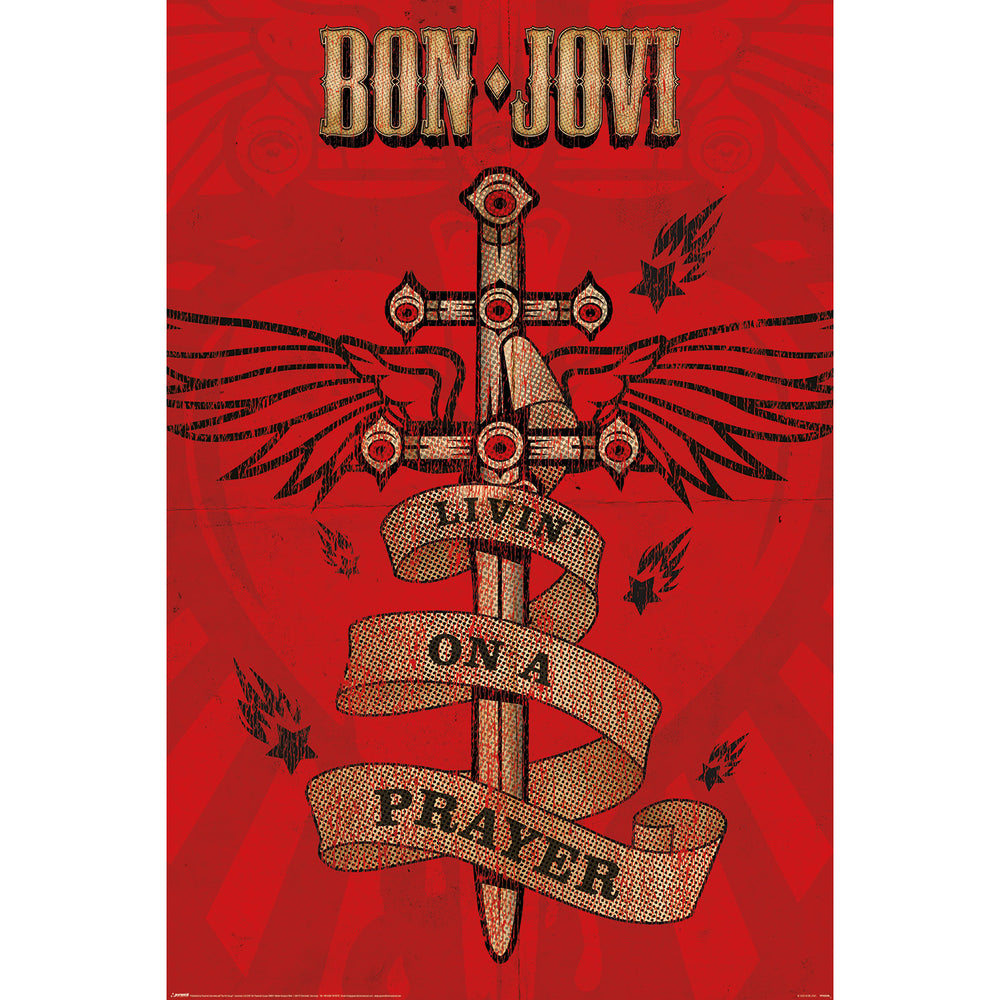 Bon Jovi Livin' On A Prayer Maxi Poster