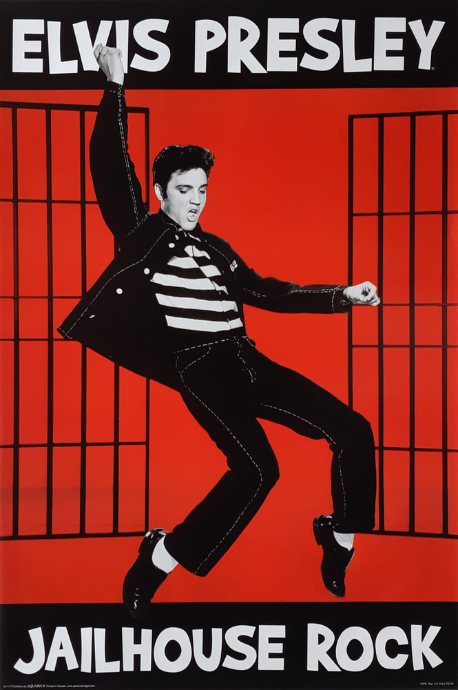 Elvis Presley Red Jailhouse Rock Maxi Poster