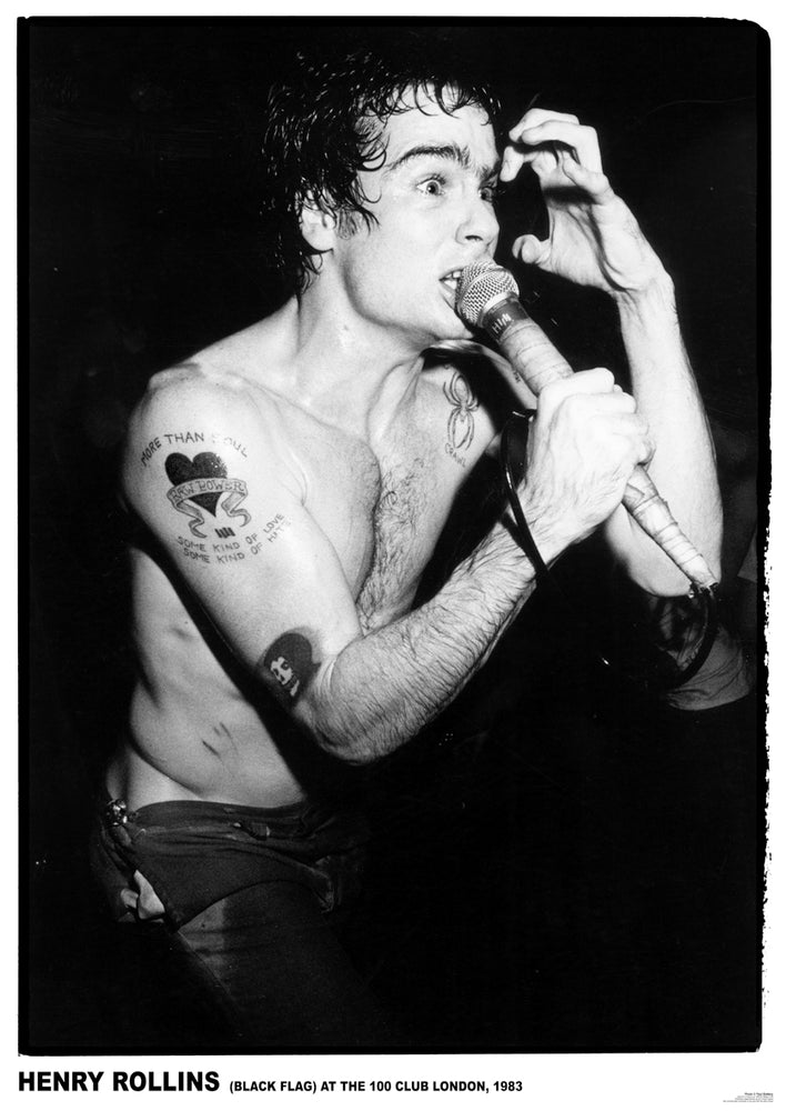 Henry Rollins At The 100 Club London 1983 Maxi Poster