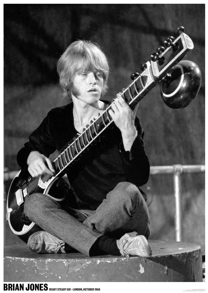 Brian Jones Sitar Maxi Poster