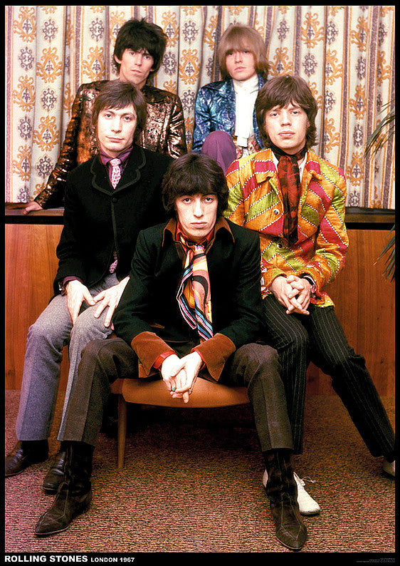 The Rolling Stones Colour Group 1967 Maxi Poster