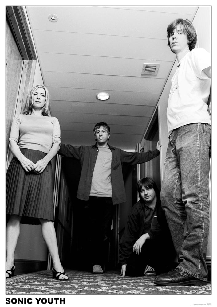 Sonic Youth Black And White Group Photo Maxi Poster