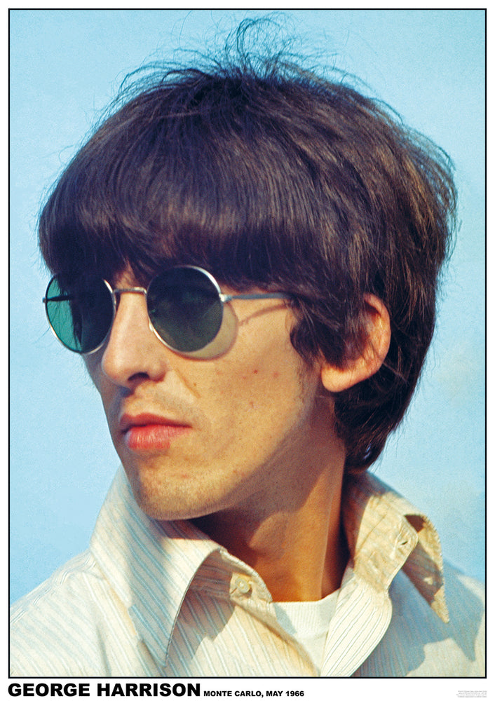 George Harrison Monte Carlo May 1966 Colour Maxi Poster