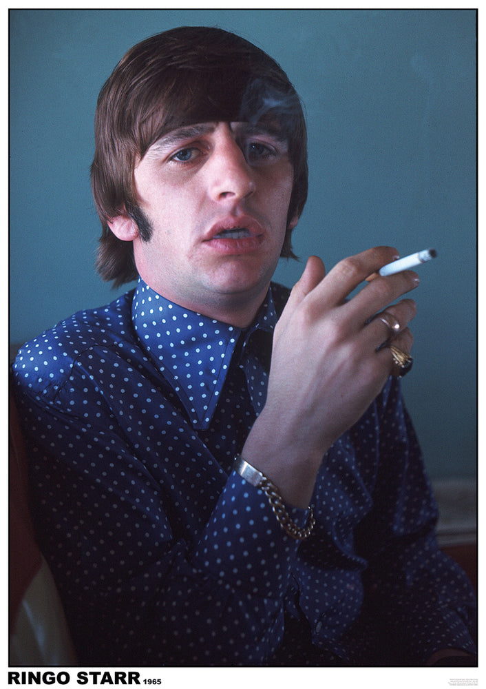 Ringo Starr Smoking 1965 Colour Portrait Maxi Poster