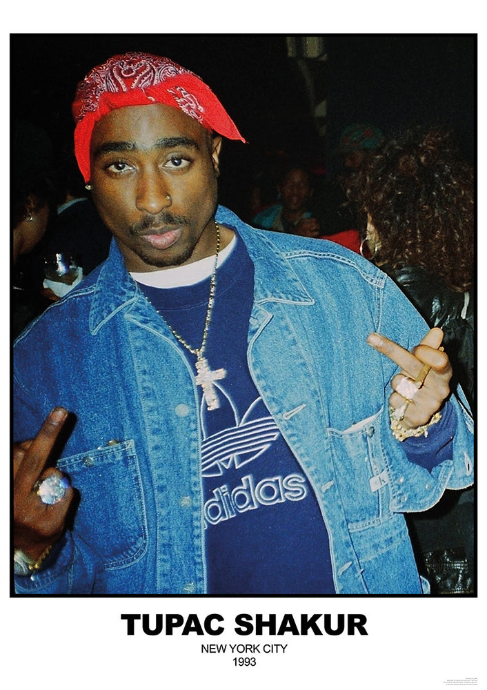 Tupac New York City 1993 Colour Maxi Poster