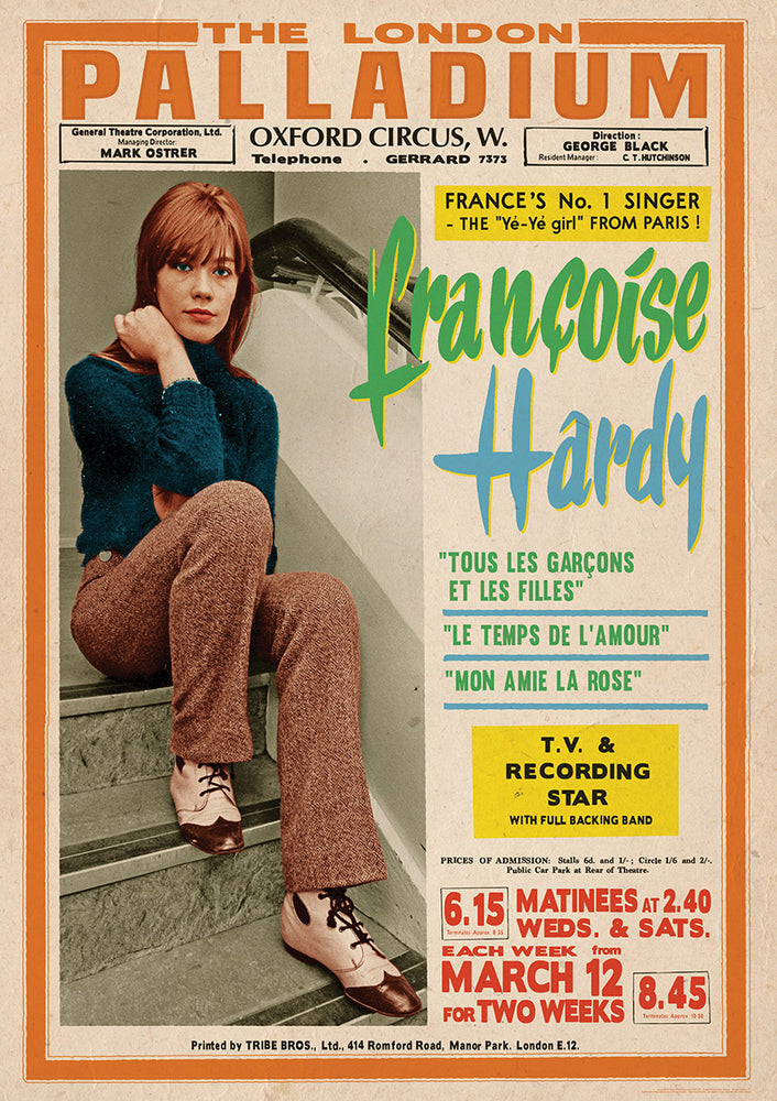 Francoise Hardy At The London Palladium March 1967 Maxi Poster