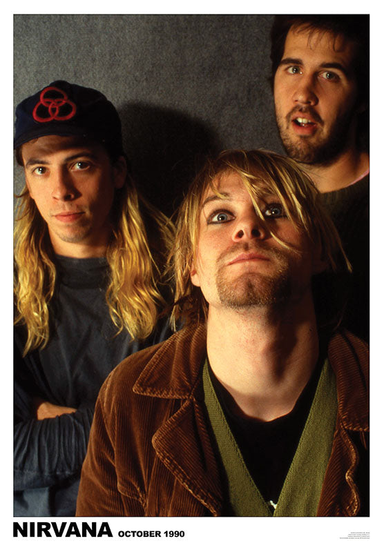 Nirvana Colour Group Photo October 1990 Maxi Poster