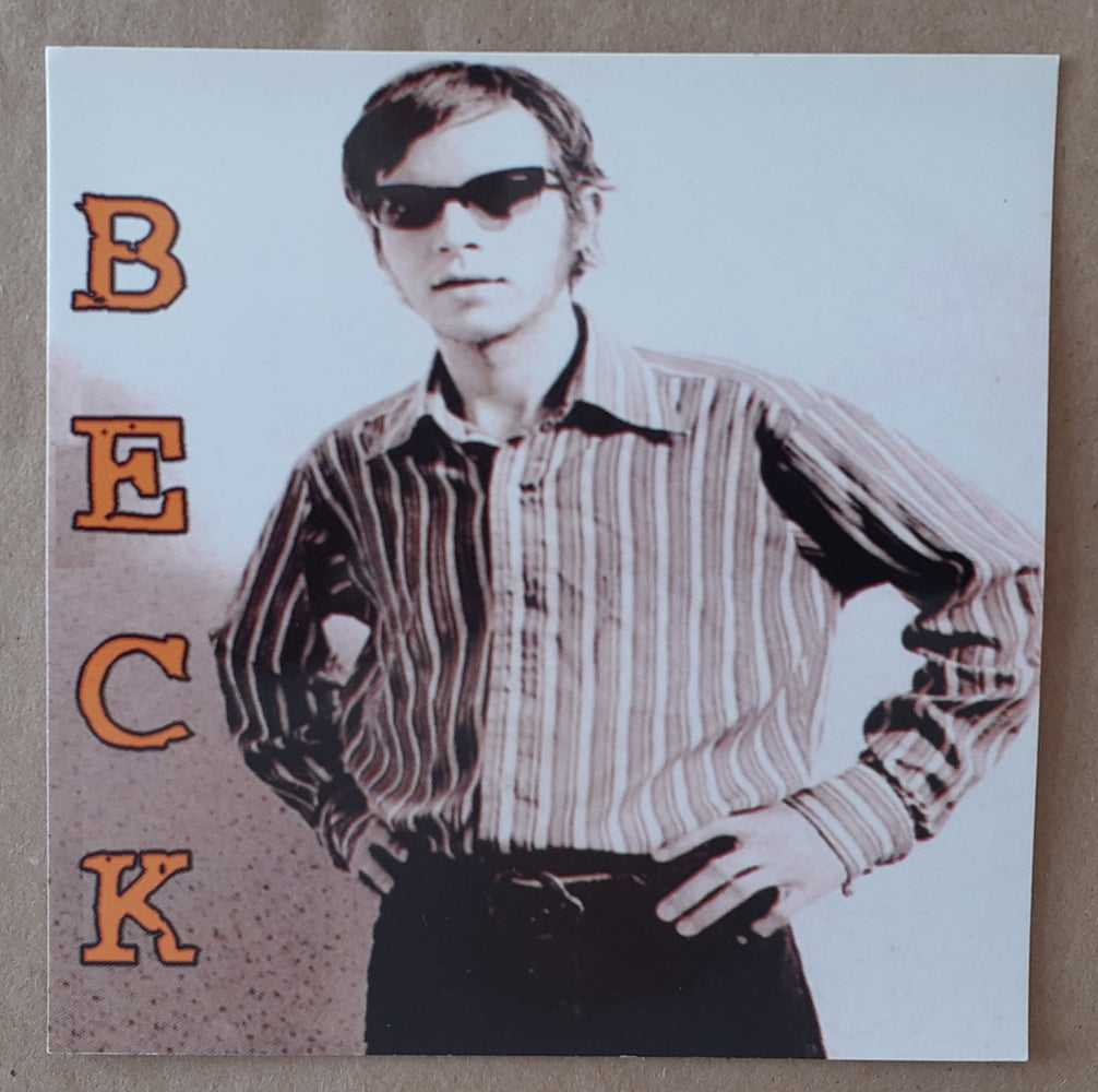 Beck Pose 10cm Square Vinyl Sticker