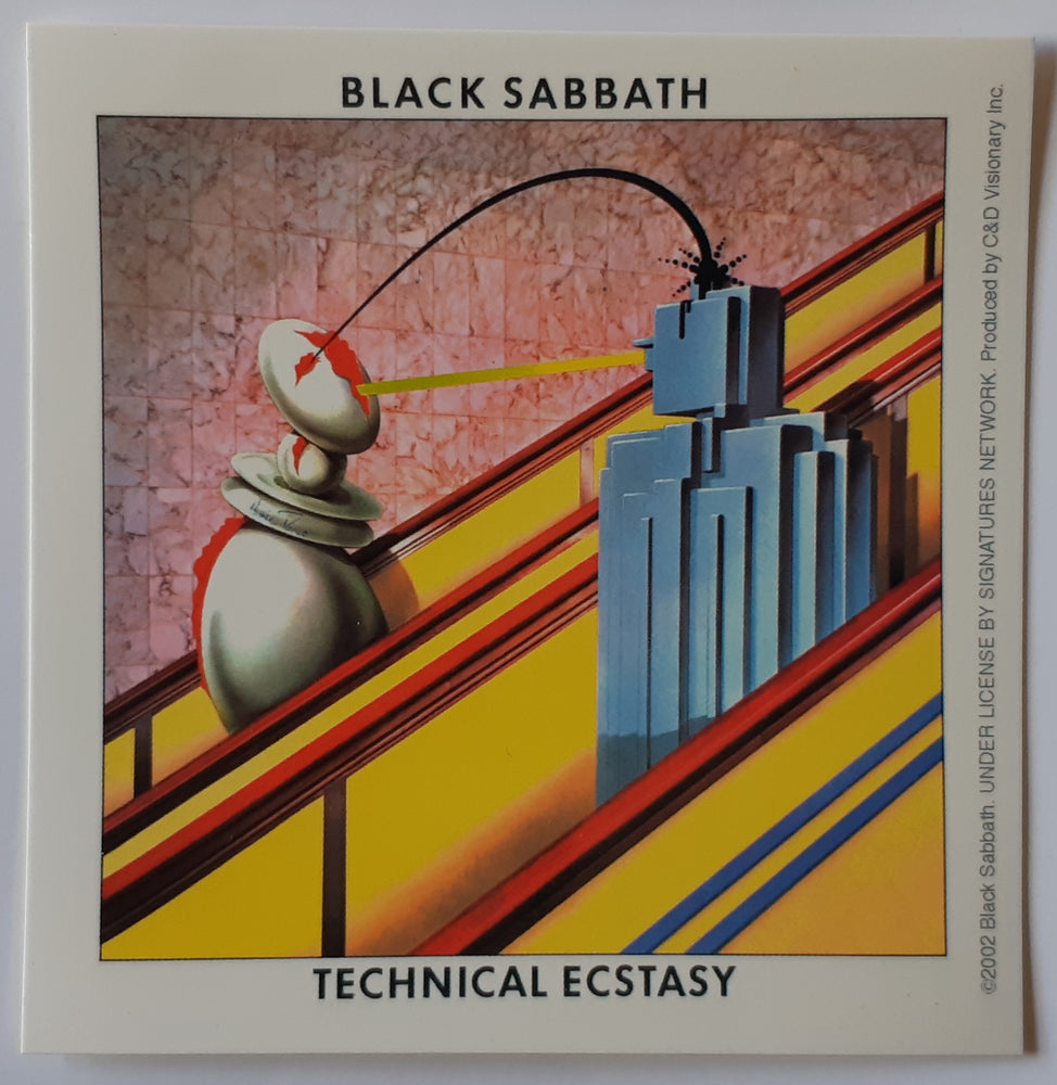 Black Sabbath Technical Ecstasy LP Cover 10cm Square Vinyl Sticker