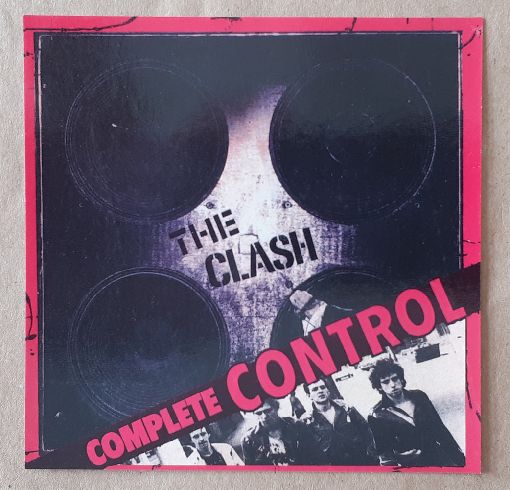 The Clash Complete Control 10cm Square Vinyl Sticker