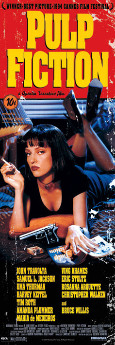 Pulp Fiction Film Score Uma Thurman Official 158x53cm Door Poster