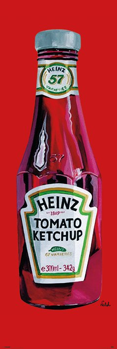 Heinz Tomato Ketchup Bottle 158x53cm Door Poster