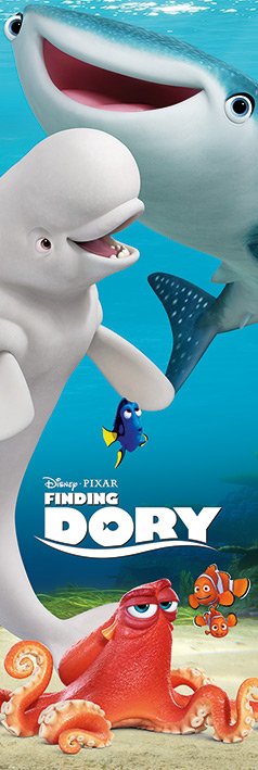 Finding Dory Cast Official Licensed 158x53cm Door Poster