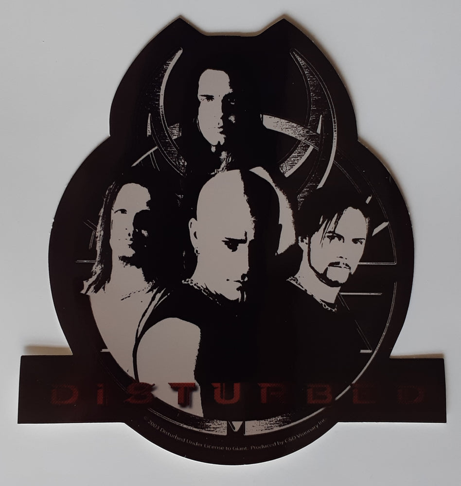 Disturbed Group Die Cut Shaped Large Vinyl Sticker