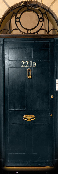 Sherlock 221b Baker Street Door Licensed 158x53cm Door Poster