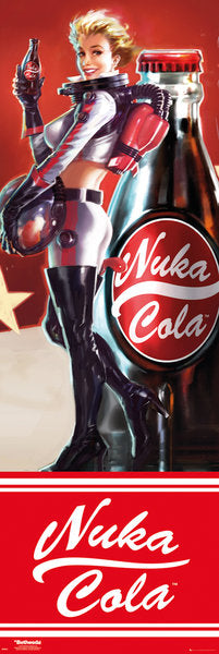 Fallout 4 Nuka Cola 158x53cm Door Poster