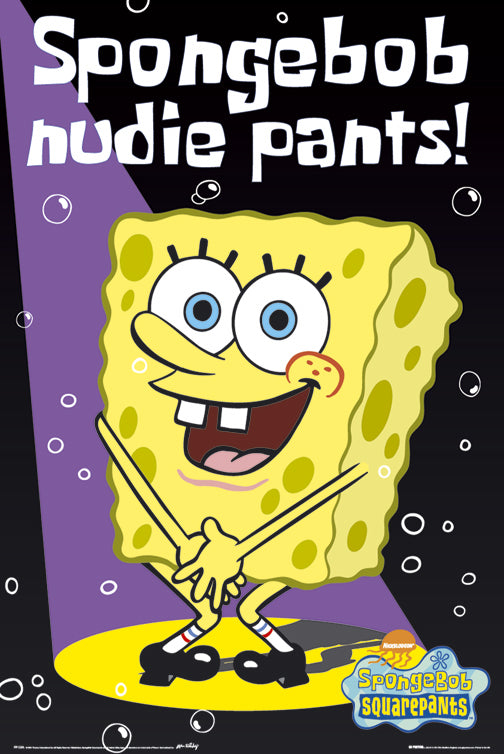 Spongebob Squarepants Nudie Pants Maxi Poster