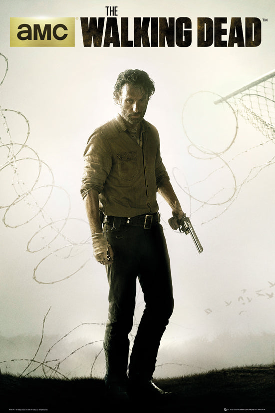 The Walking Dead Rick Barbed Wire Maxi Poster