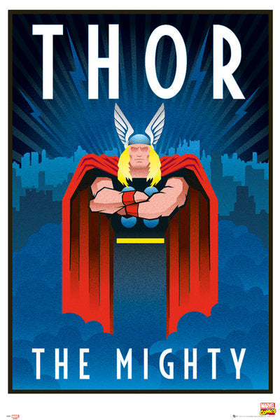 The Mighty Thor Marvel Retro Maxi Poster