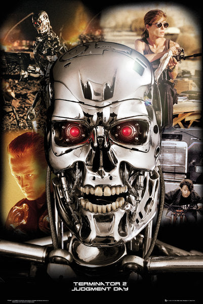 Terminator 2 Movie Judgement Day Collage Maxi Poster