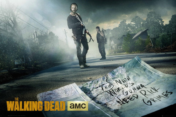 The Walking Dead Rick And Daryl Road Maxi Poster