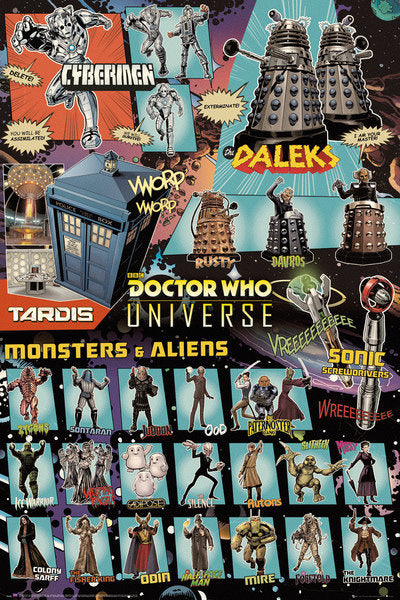 Doctor Who Universe Characters Maxi Poster