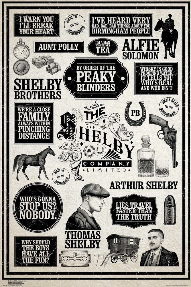 Peaky Blinders Infographic Maxi Poster