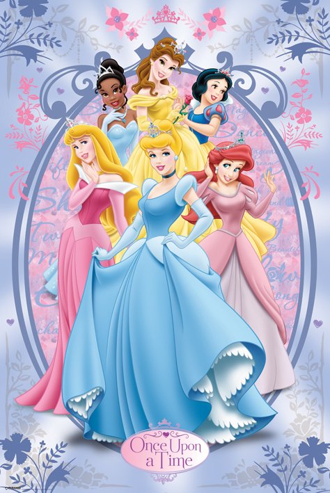 Disney Princess Metallic Signature Large Metallic Foil Maxi Poster