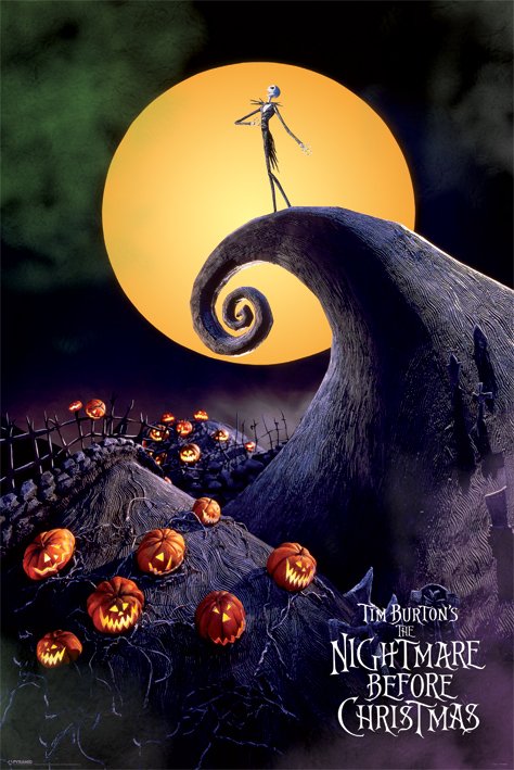 The Nightmare Before Christmas Metallic Signature Large Metallic Foil Maxi Poster