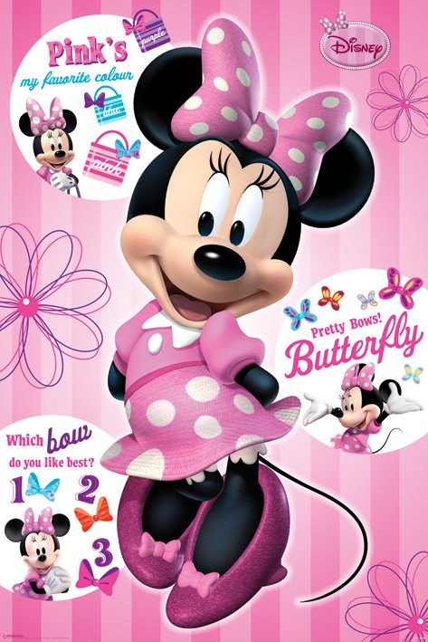 Minnie Mouse Metallic Signature Large Metallic Foil Maxi Poster