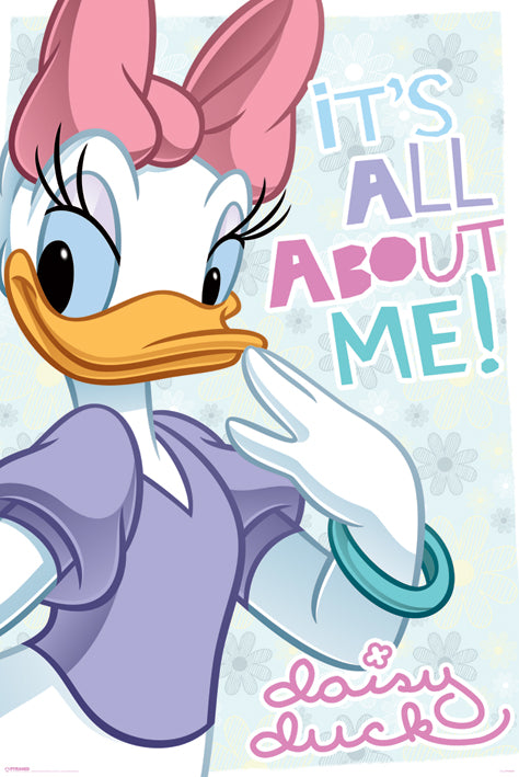 Daisy Duck Metallic Signature Large Metallic Foil Maxi Poster