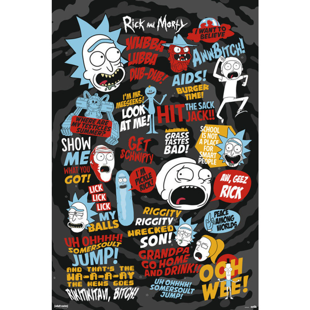 Rick and Morty Quotes 2 Maxi Poster