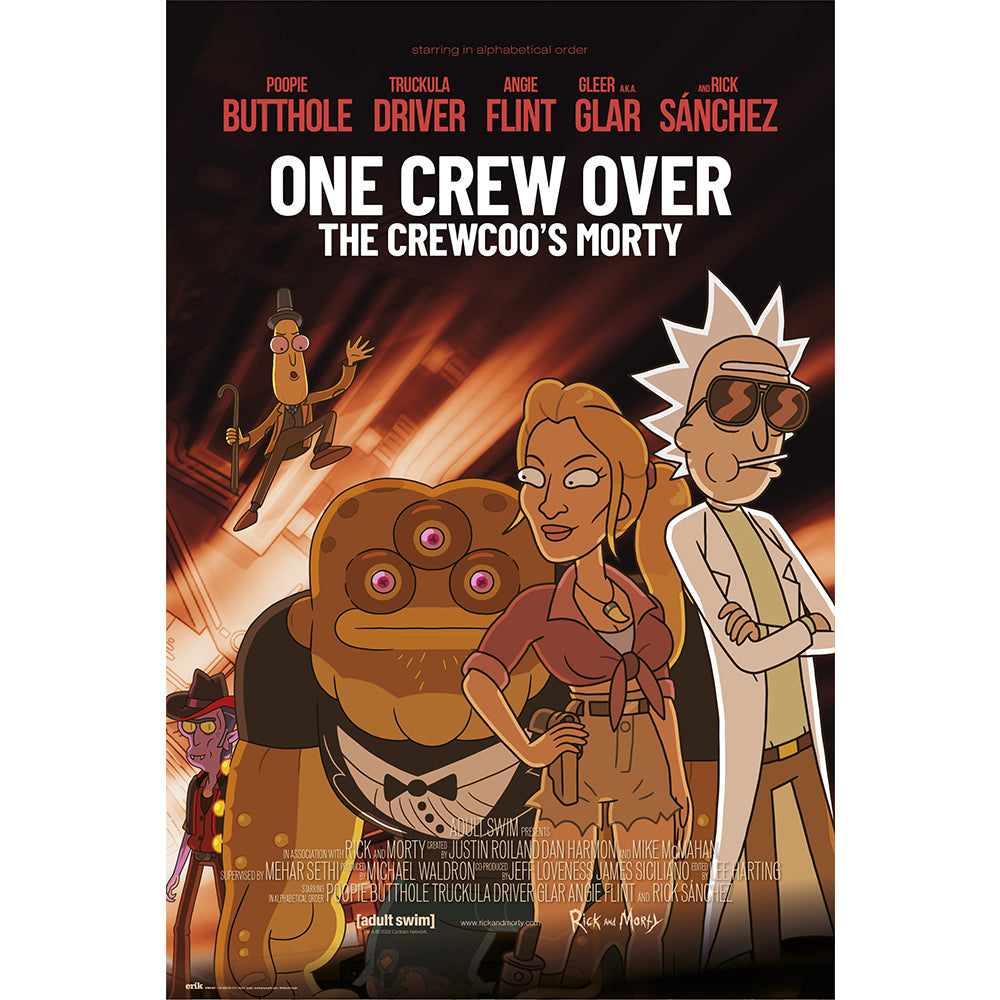 Rick and Morty Season 4 One Crew Over Maxi Poster