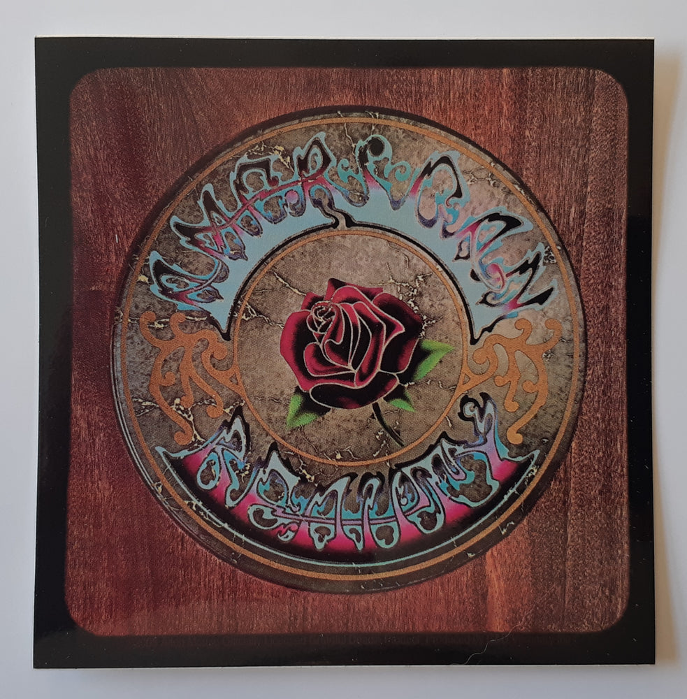 Grateful Dead American Beauty LP Cover 10cm Square Vinyl Sticker