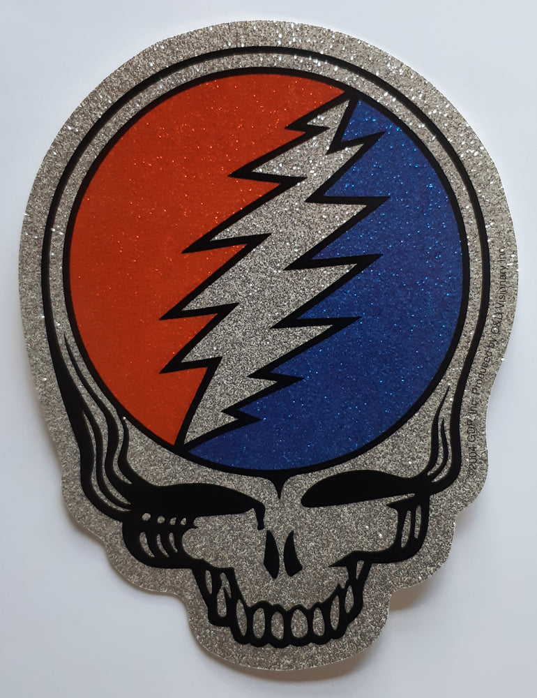 Grateful Dead Steal Your Face Glitter Large Vinyl Sticker