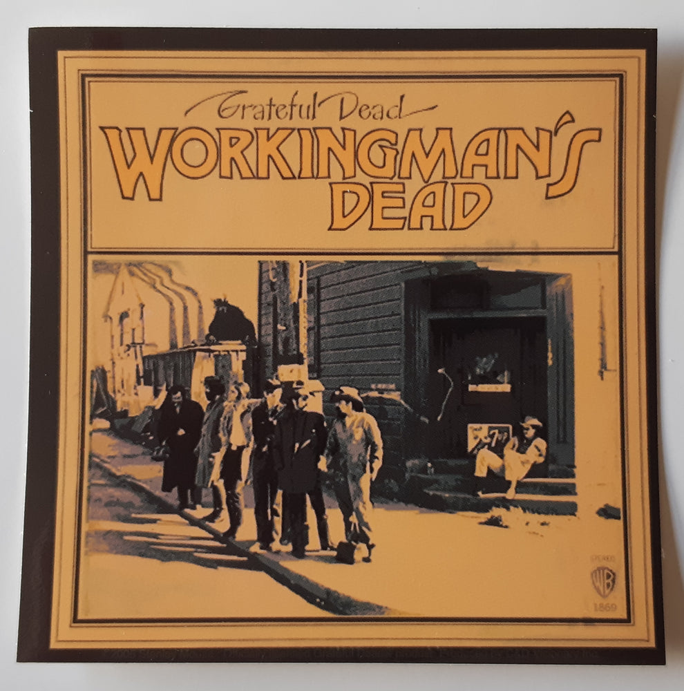 Grateful Dead Workingman's Dead LP Cover 10cm Square Vinyl Sticker