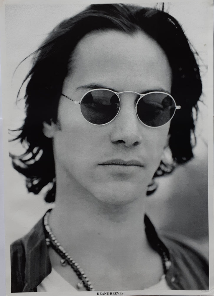 Keanu Reeves Black And White Portrait Vintage Maxi Poster