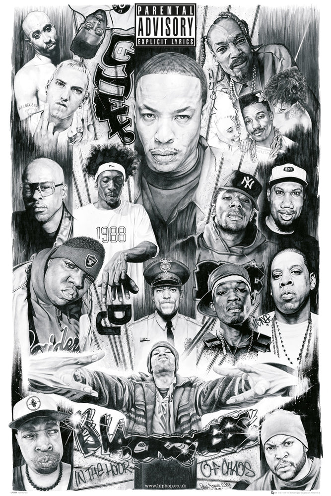 Rap Gods Collage by Paul Stone Maxi Poster