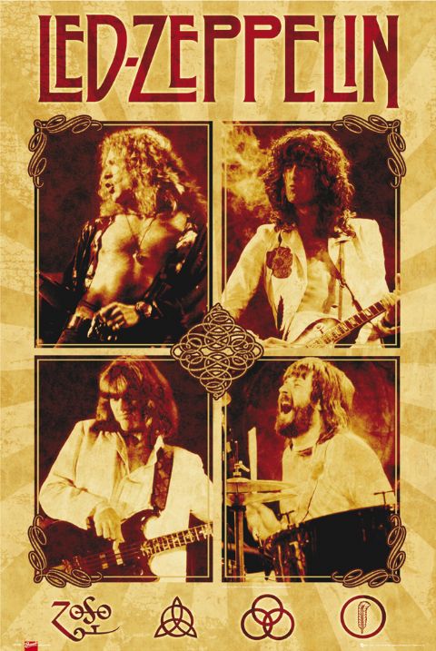 Led Zeppelin Parchment Maxi Poster