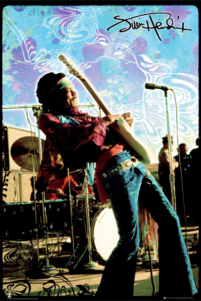 Jimi Hendrix Live Maxi Poster