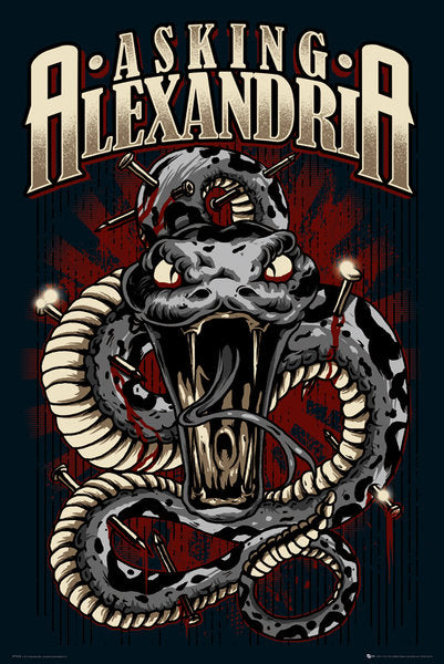 Asking Alexandria Snake Poster