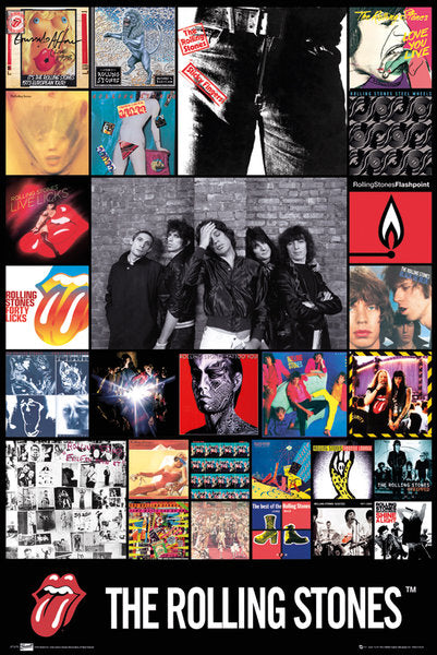 The Rolling Stones Discography from 1971 Maxi Poster