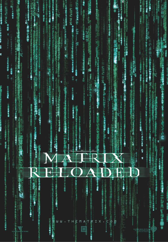 The Matrix Reloaded Digital Rain Maxi Poster