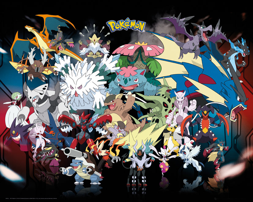 Pokemon Mega 40x50cm Mini Poster