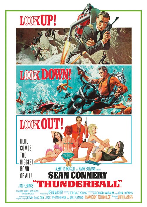 James Bond Thunderball Postcard