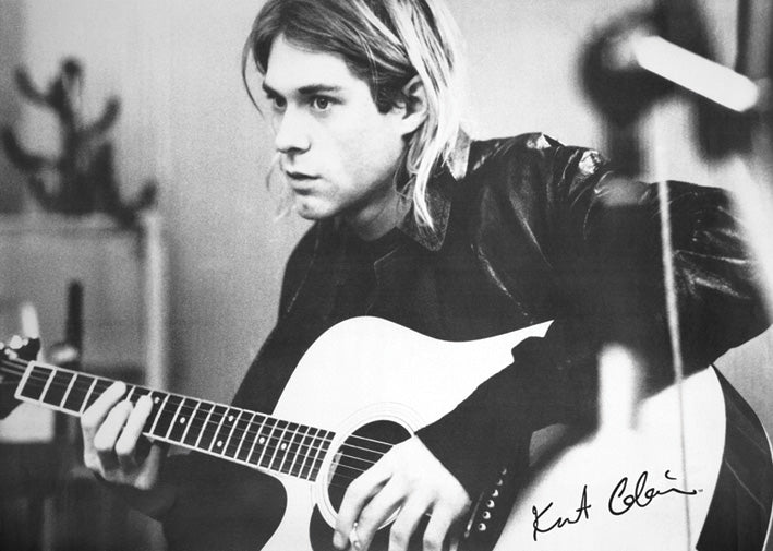 Kurt Cobain Guitar Landscape Maxi Poster