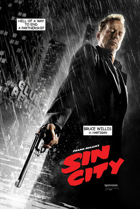 Sin City Movie Bruce Willis Is Hartigan Maxi Poster