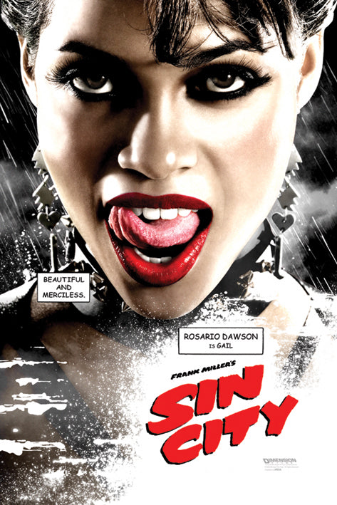 Sin City Movie Rosario Dawson Is Gail Maxi Poster